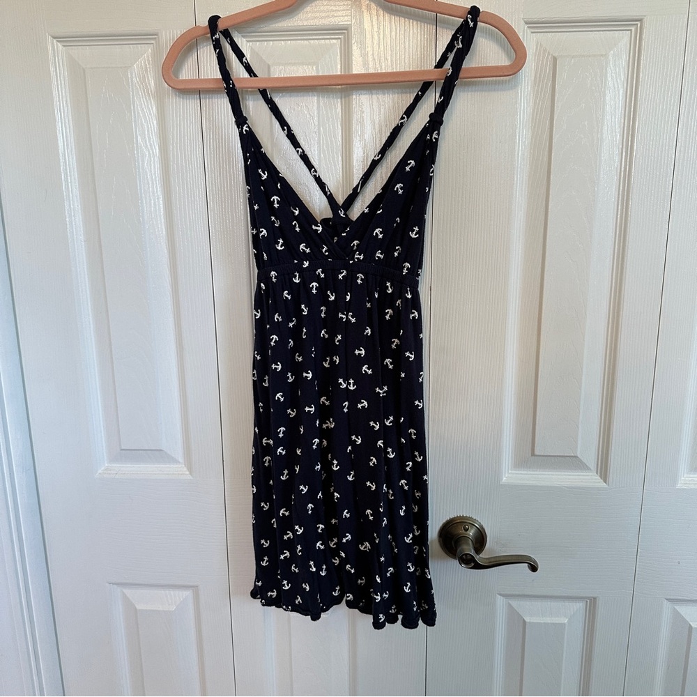 Navy Blue with Anchors Sundress
